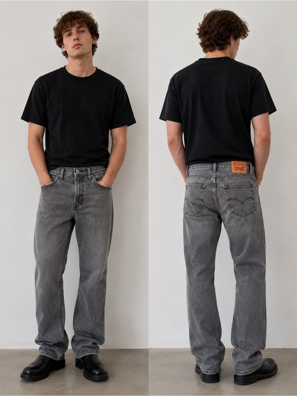Levi’s 512 Slim Fit Gray Wash Jeans Men’s W31 L32 Cropped Ankle Denim
